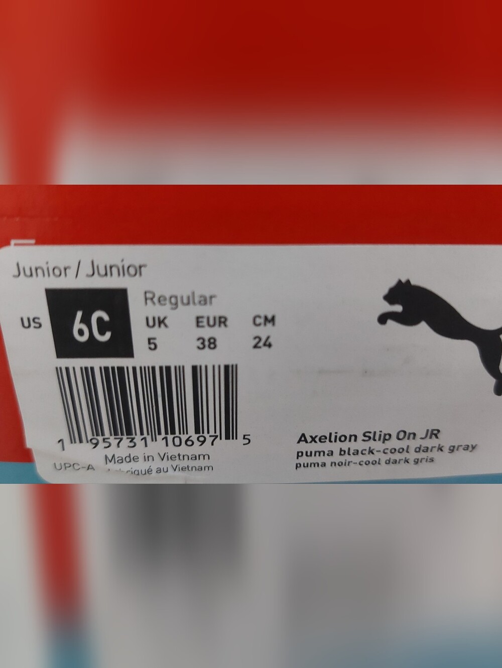 PUMA SoftFoam Black Slip-On Athletic Shoes JUNIOR - Picture 8 of 9